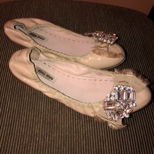 Miu Miu Flats with some bling
